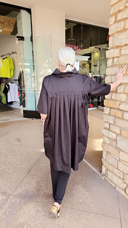 Planet Black Pleated Back Shirt 5097CT