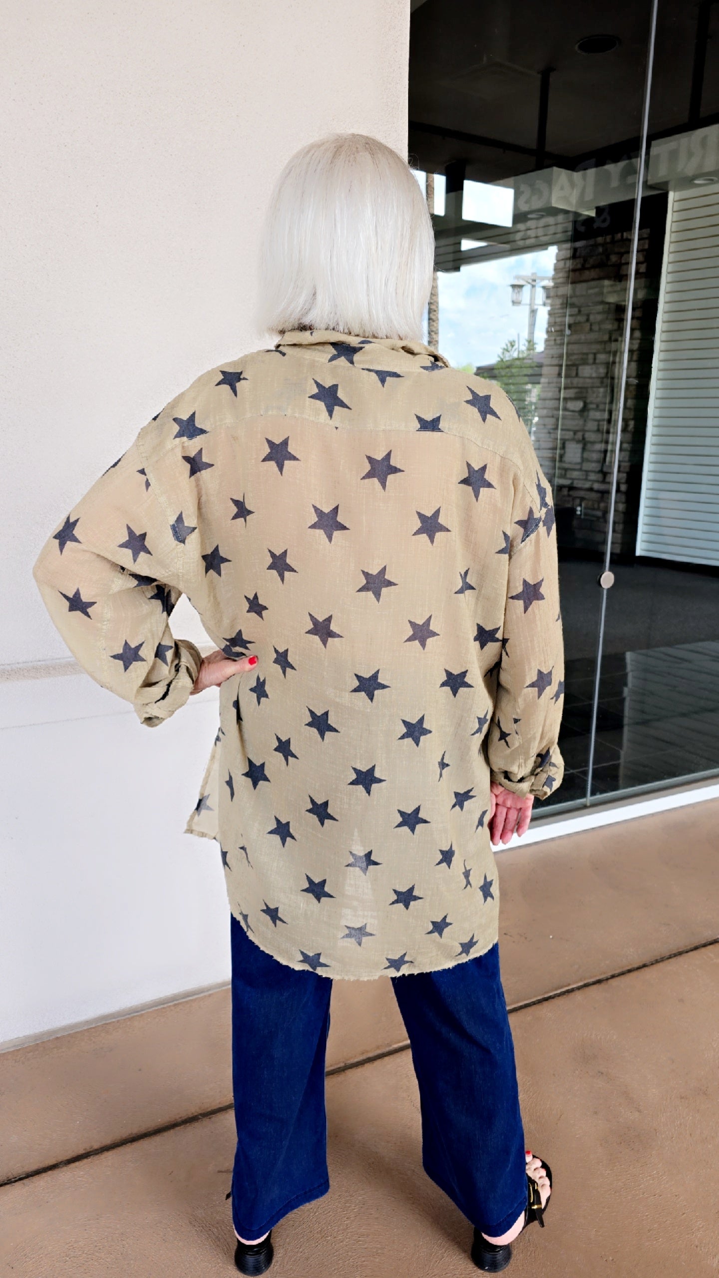 Jaded Gypsy Starburst Button Blouse