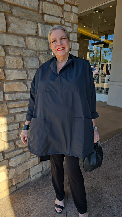 Igor Black High Low 2 Pocket Tunic W25-03