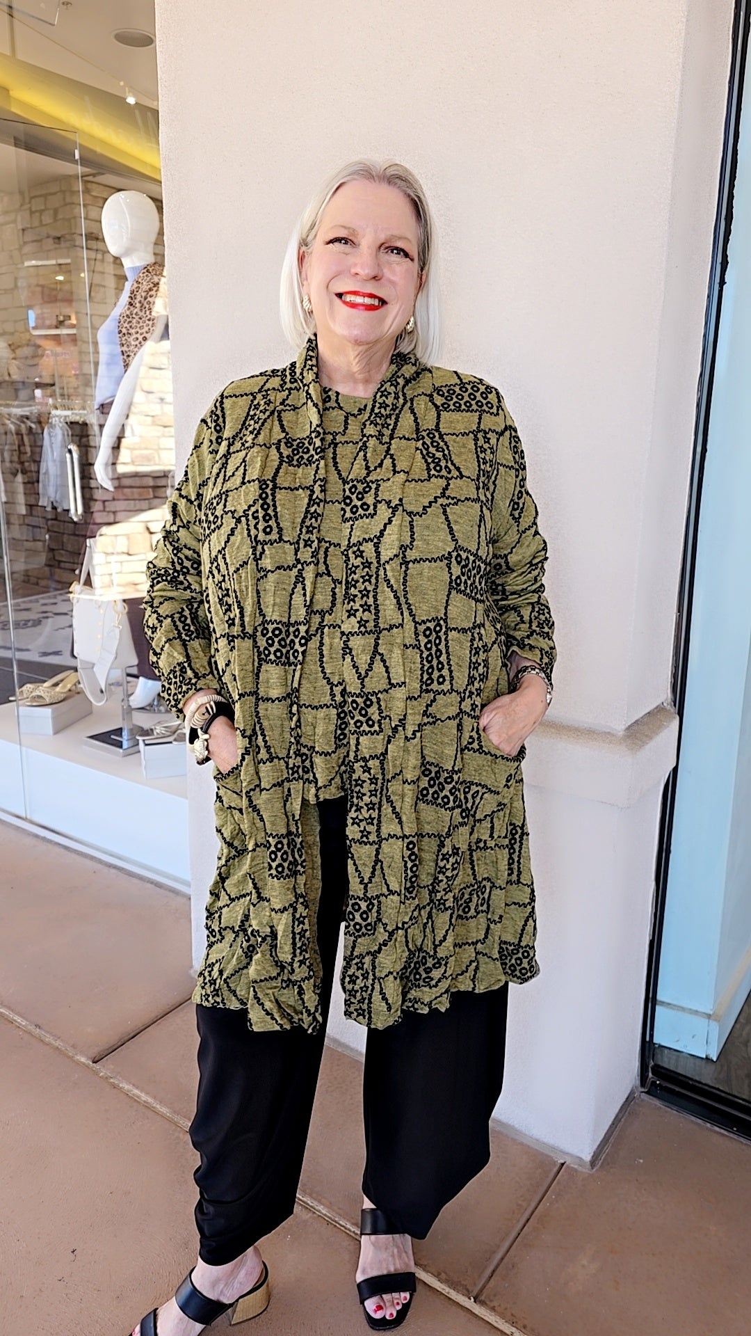 Chalet Brass Crinkle Heidi Cardigan CB65373