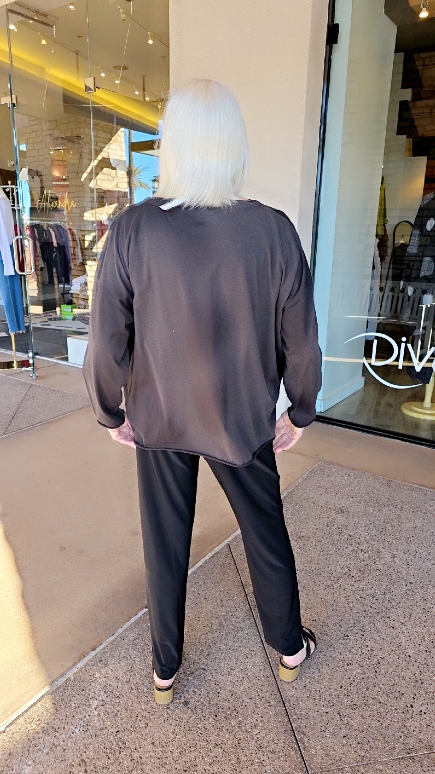 Planet Black/Tye Dye Over Boxy Tee 9791JN