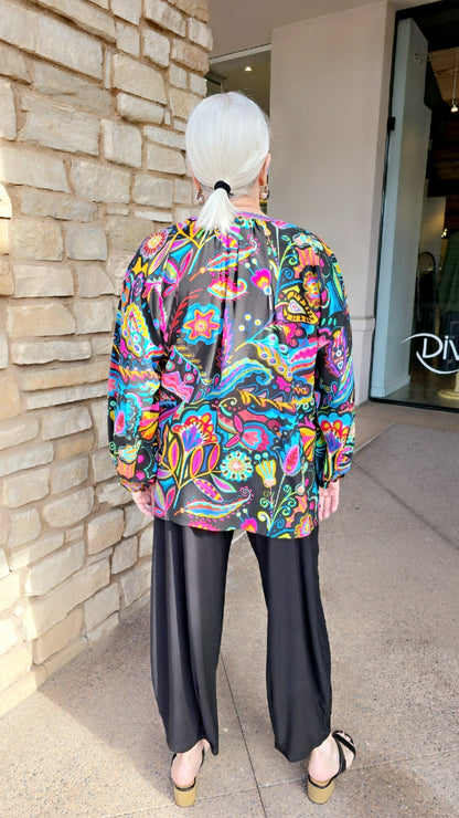 Johnny Was Dark Silvana Margot Blouse C10025-E