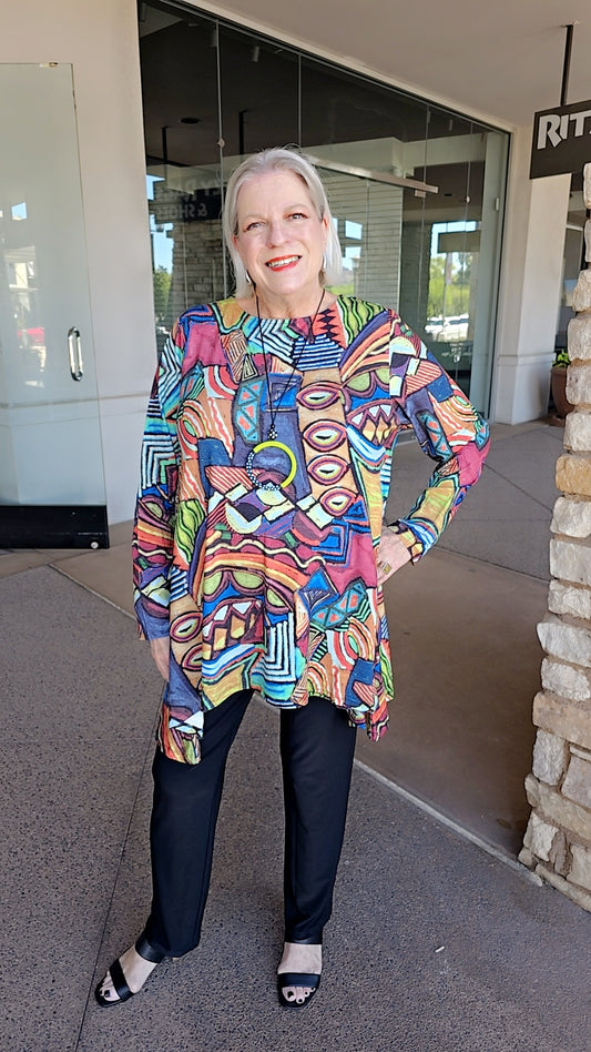 Kozan Plus Size Zola Justy High Low Tunic TS4857