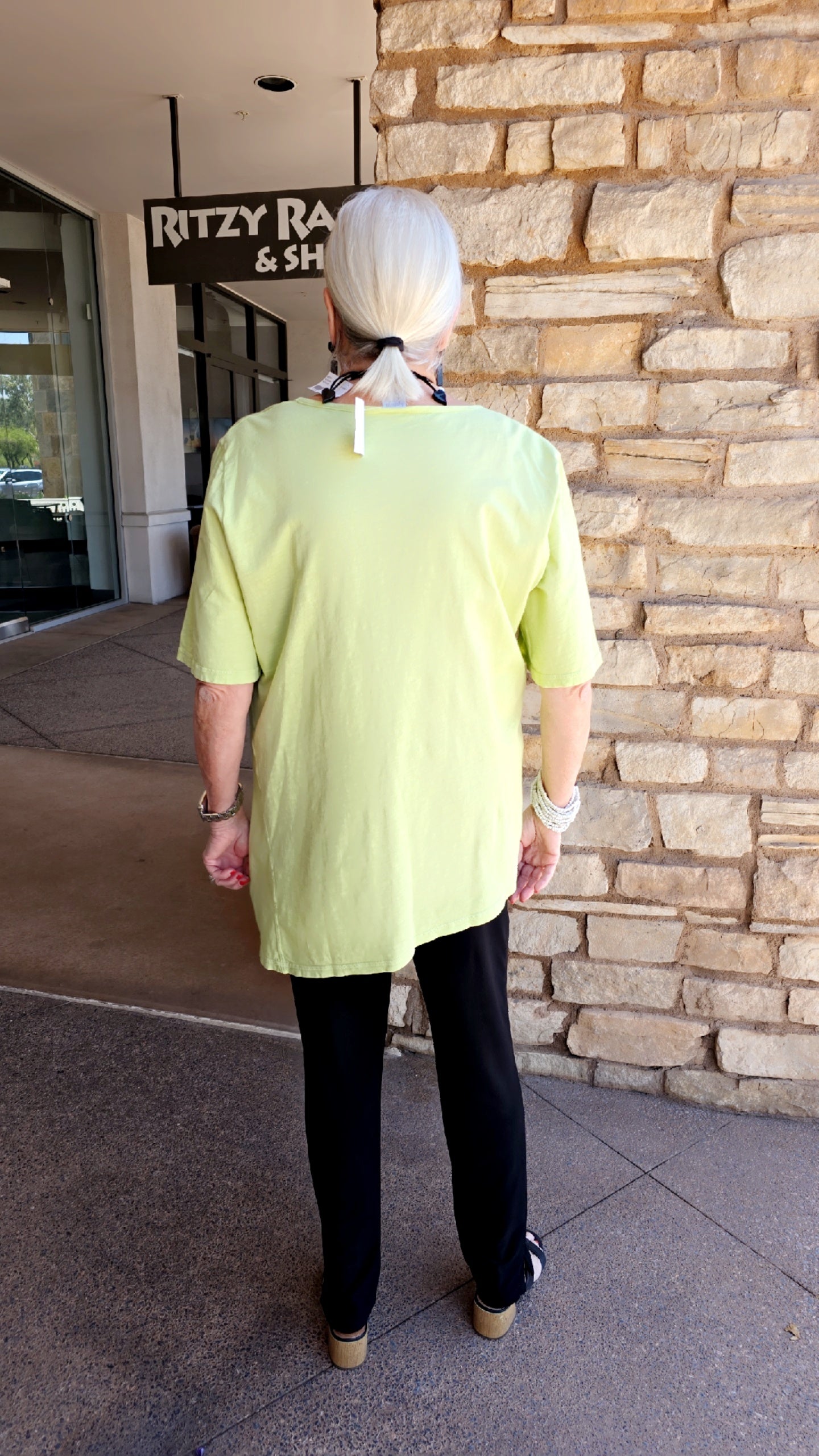 Cotton Lani Limeade One Pocket Shirt JS307