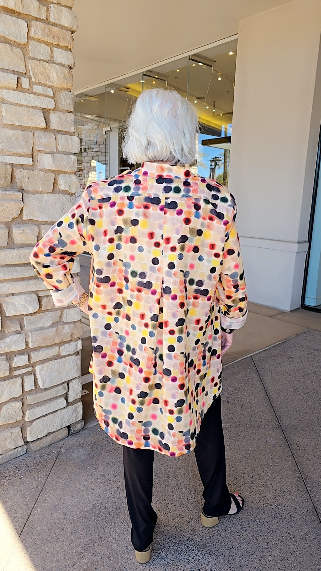 M Square Rainbow Dot Venture Free Shirt CN1404