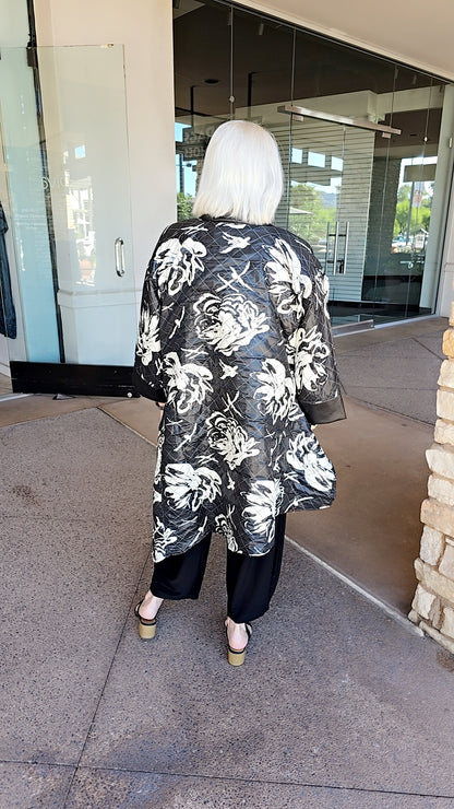 Kozan Eden Plus Size Open Front Jacket 777