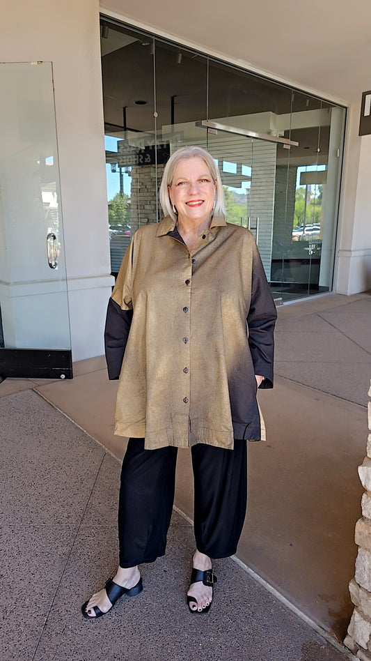 M Square Gold Foil Swing Shirt PL1431