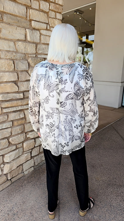 Johnny Was Sydnee Arlo Butterfly Blouse C16125-4