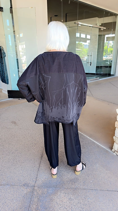 Luukka Black Pullover Sweatshirt 25K1125