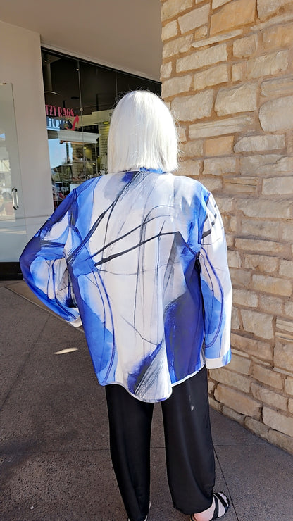 Lemongrass Blue/White Reversible Jacket S5WJ5490