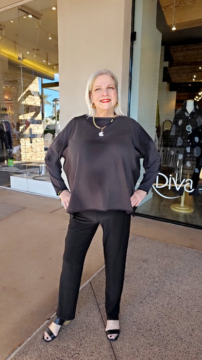 Planet Black/Tye Dye Over Boxy Tee 9791JN