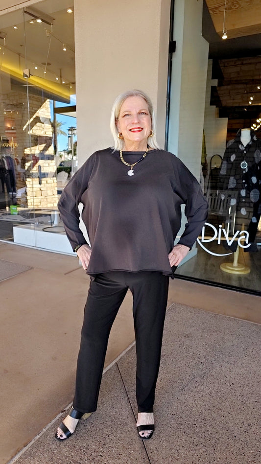 Planet Black/Tye Dye Over Boxy Tee 9791JN