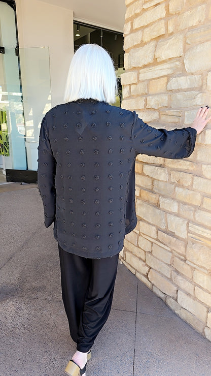 Lemongrass Black Chip Dot Jacket S5WJ6195