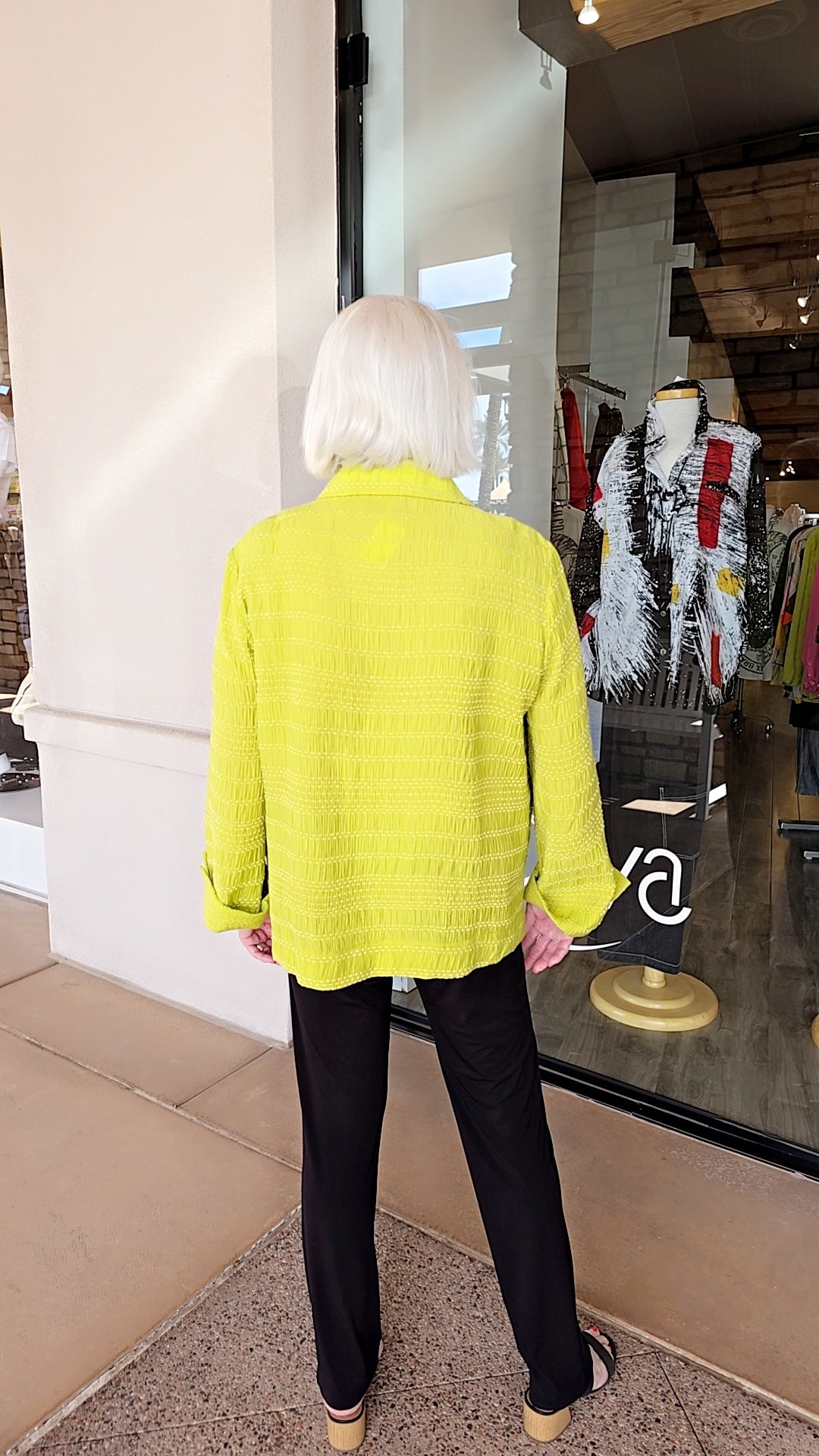 Lemongrass Apple Green Pocket Jacket S6WJ7107