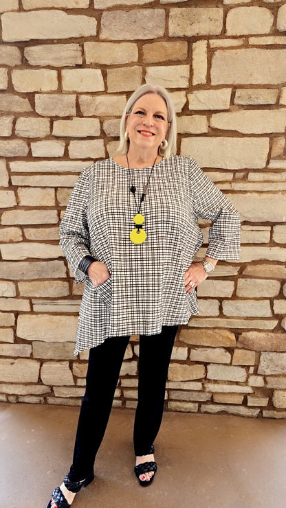 Niche Plus Size Small Check/One Pocket Top 1244116