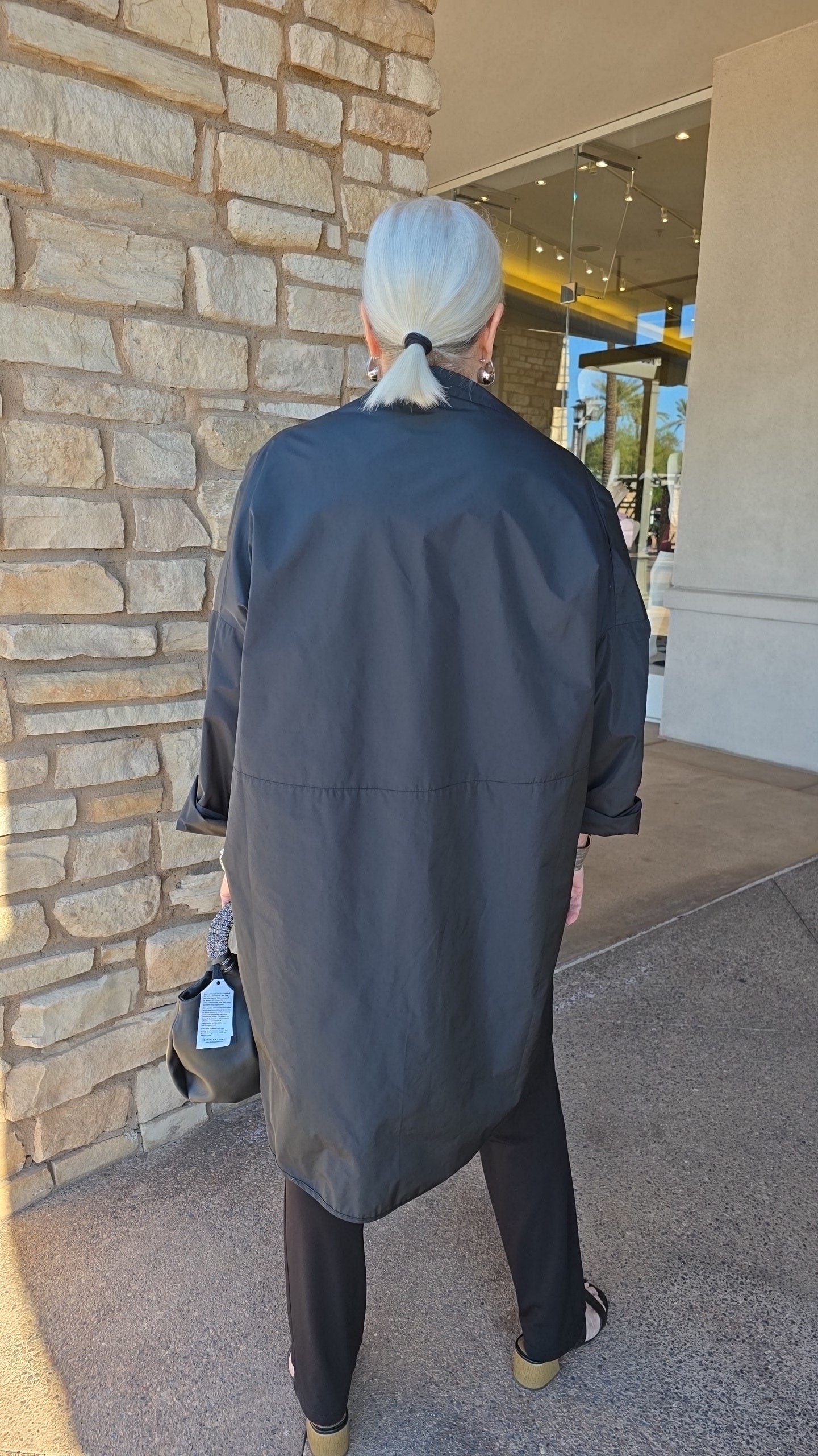 Igor Black High Low 2 Pocket Tunic W25-03