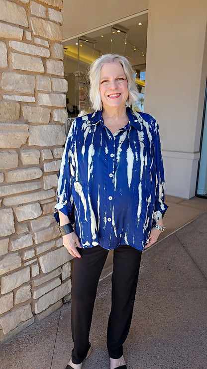 M Square Diffise Blue Hana Top CN1537