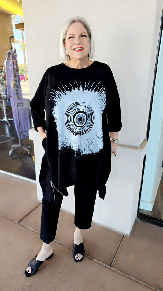 Transparente Black Sun Pullover Sweatshirt 91206