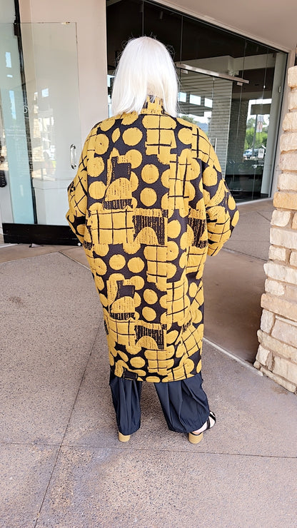 Chalet Plus Size Mocha Glenda Long Jacket SP45282