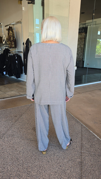Cut Loose Laun Check 2 Pocket Top 8566655