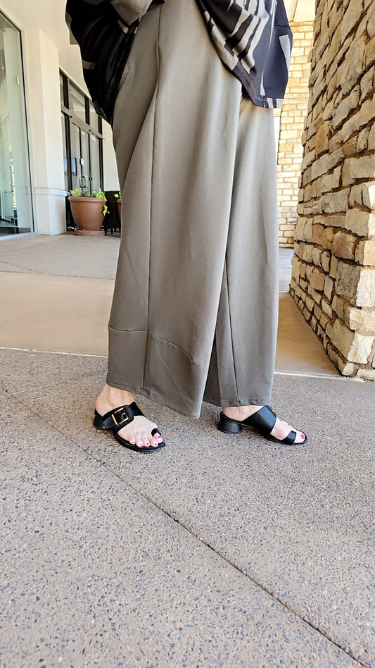 Luukka Plus Size Khaki Pull On Sweat Pant 25K220