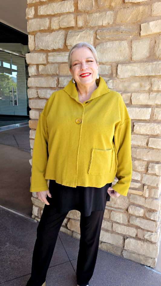 Gerties Kiwi Sweatshirt Short Funnel Jacket 8300-3076