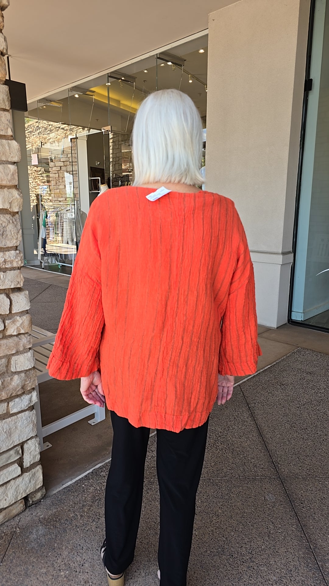 Cut Loose Tabasco Split Neck Pullover Crinkle Top 4616639