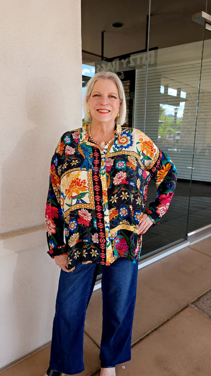 Johnny Was Eirene Oversized Audrey Shirt C12525-8