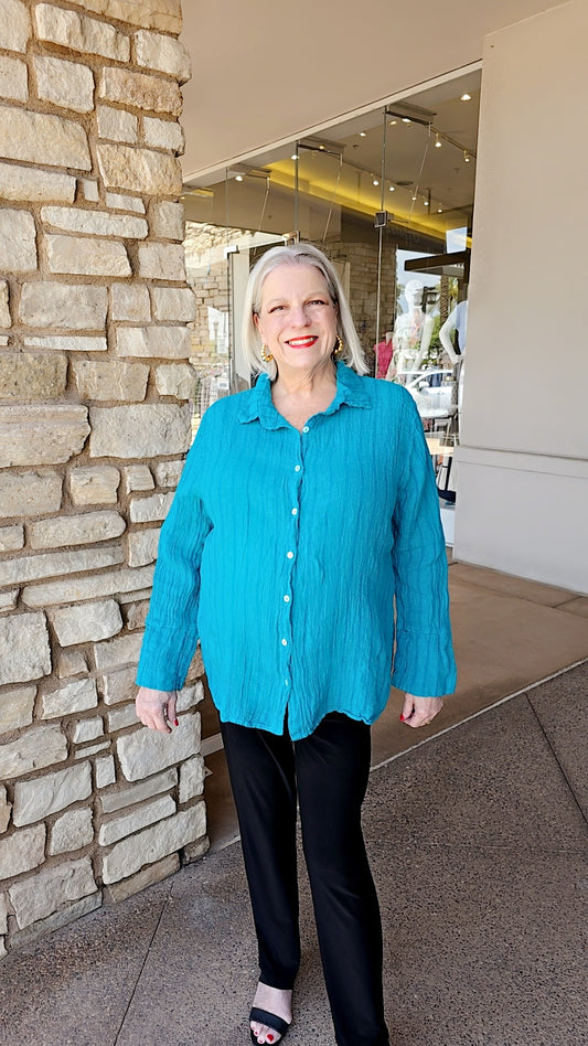 Cut Loose Atlantis Crop Easy Shirt 4616986