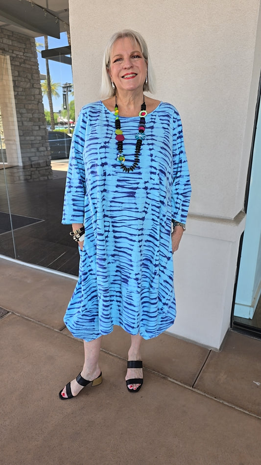 Cotton Lani Plus Size Tdepool Cotton Balloon Dress OA956