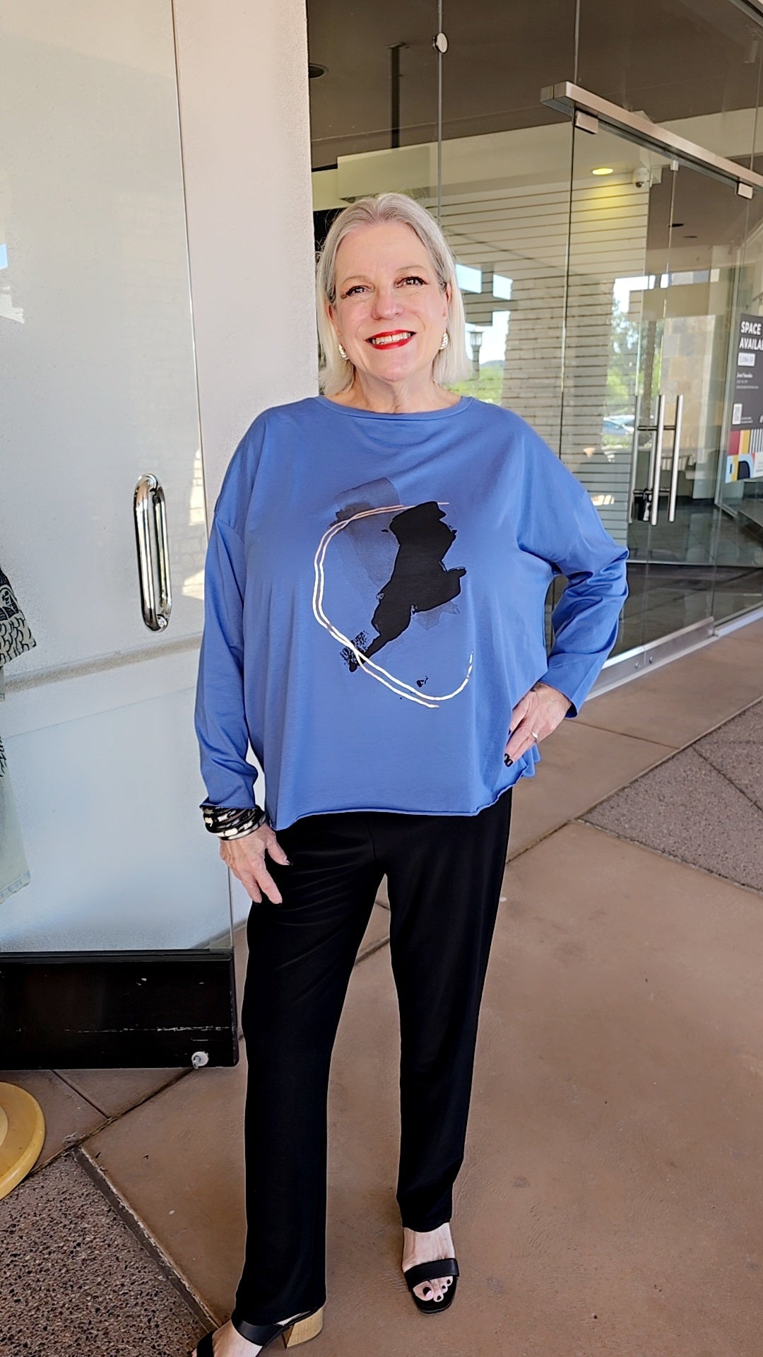 Planet Sapphire Ink Bot Pullover Shirt 9791JFN