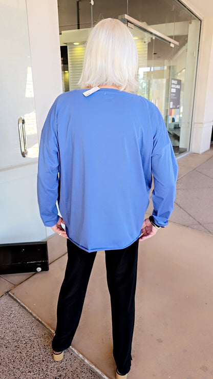 Planet Sapphire Ink Bot Pullover Shirt 9791JFN