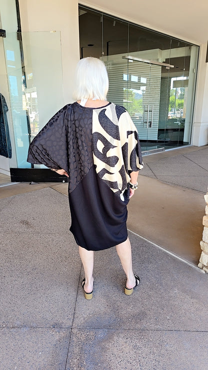 Kozan Plus Size Napa Valley Nora Black Dress NV1878