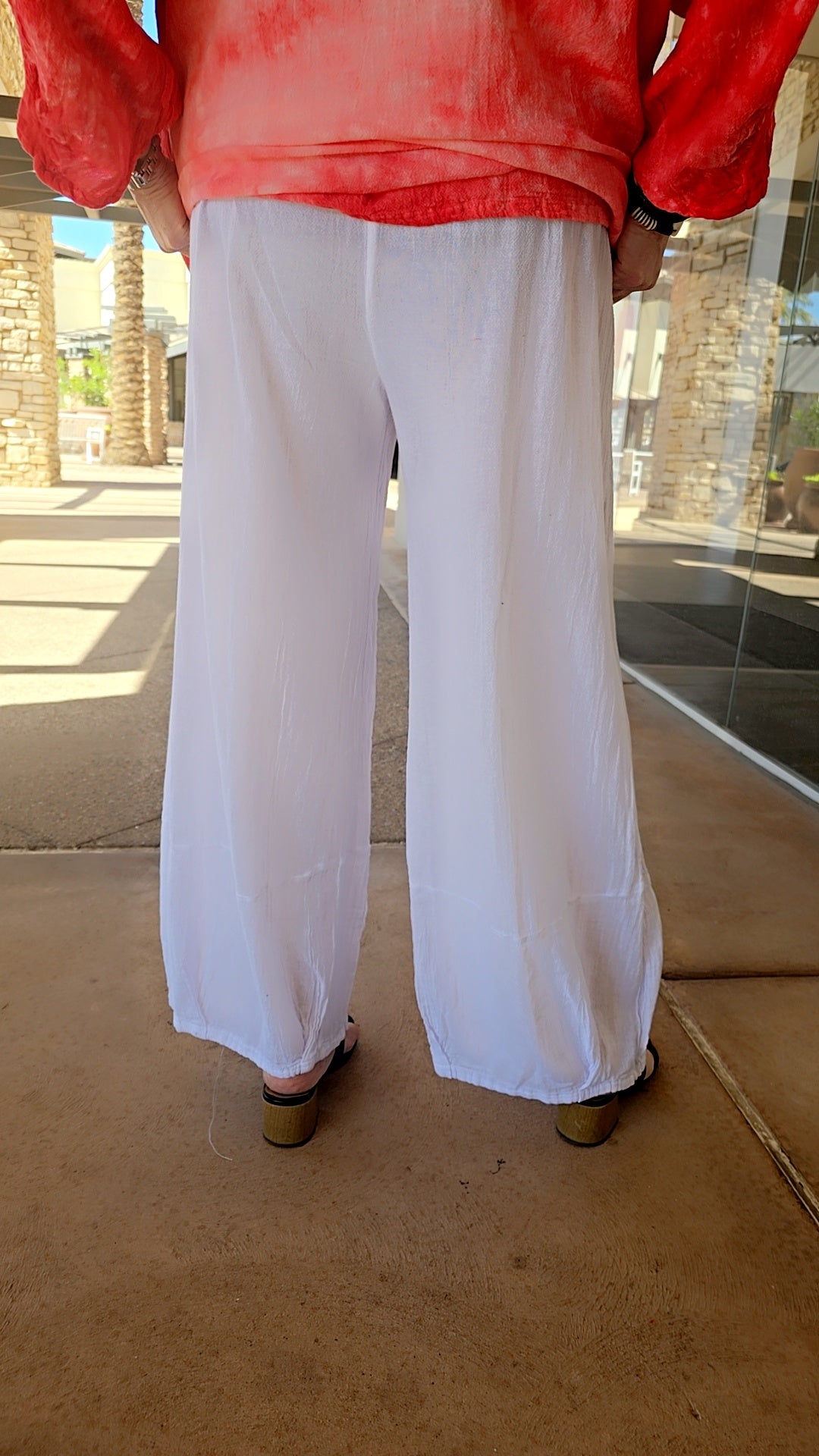 Oh My Gauze White Savannah Cotton Pant