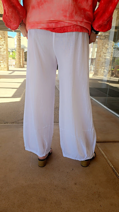Oh My Gauze White Savannah Cotton Pant