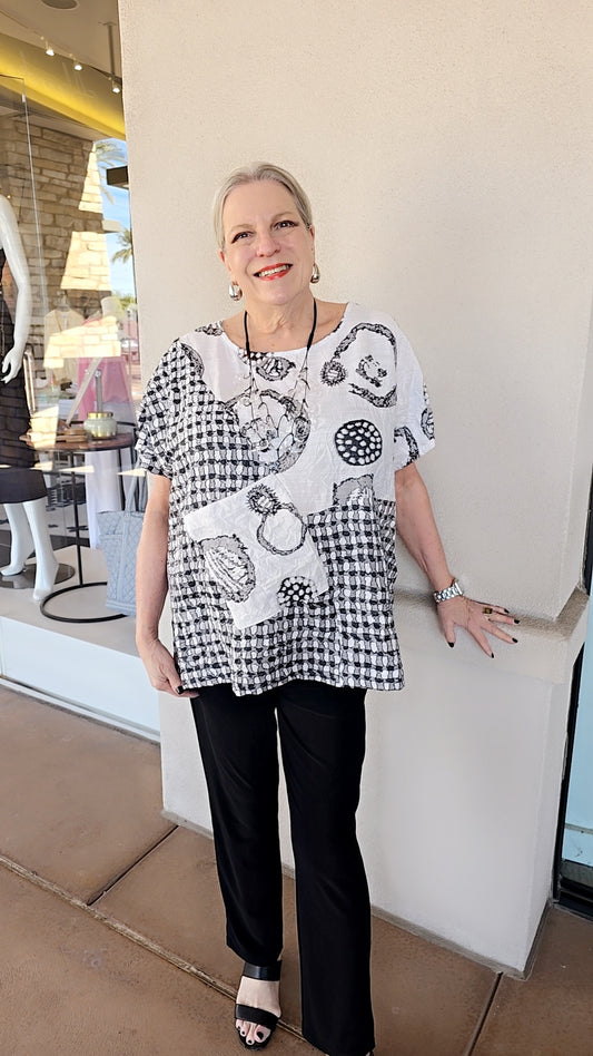 Chalet Cleo Crinkle Top T52305