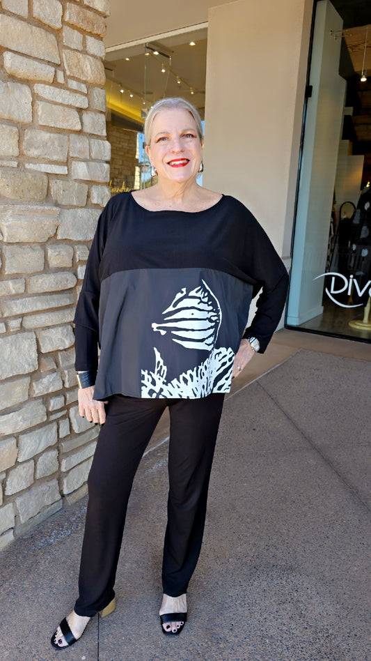 Igor Black Sola Pullover Top W25-36