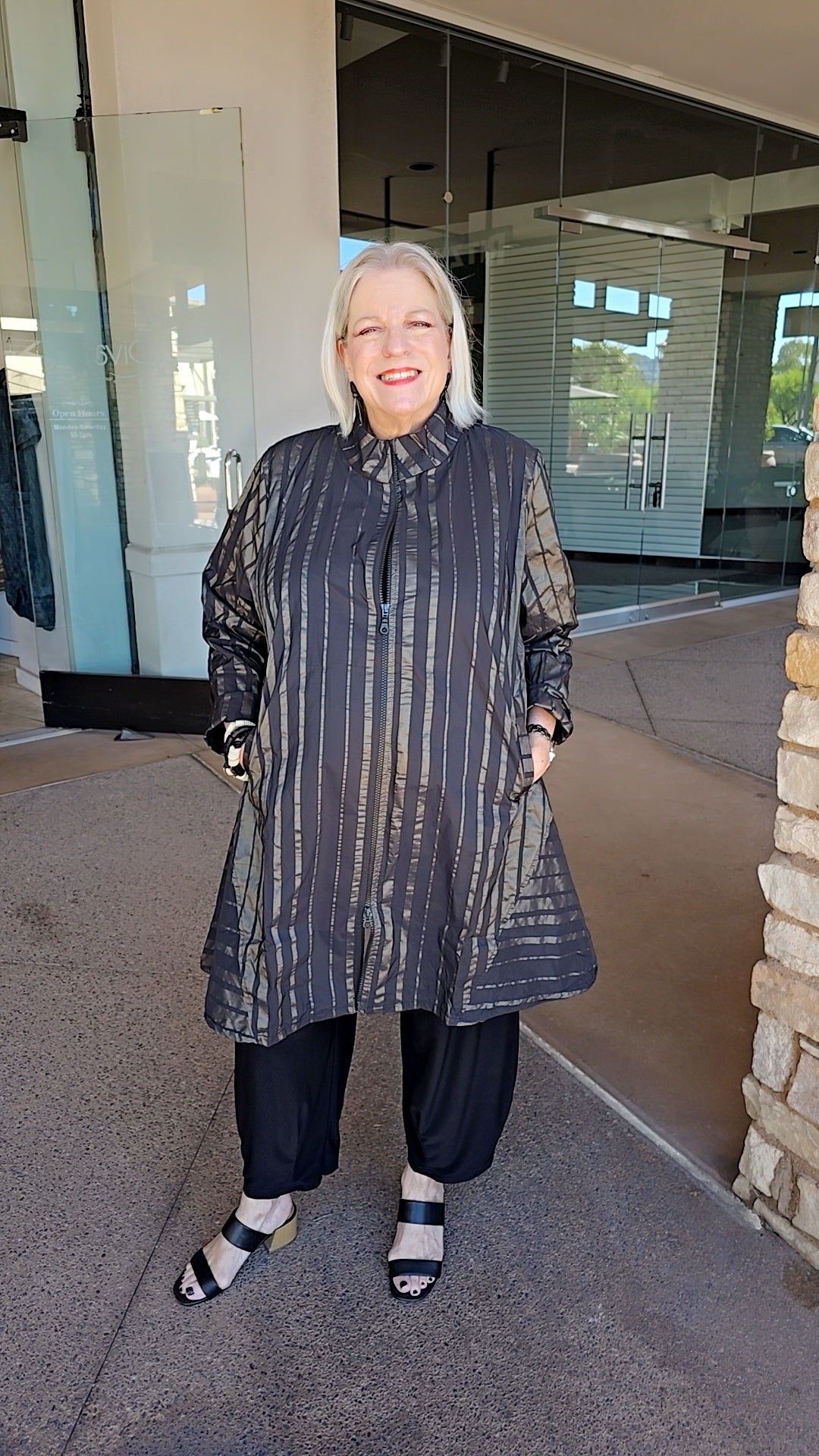 Kozan Plus Size Black/Bronze Cedar Ariston Jacket IL2836