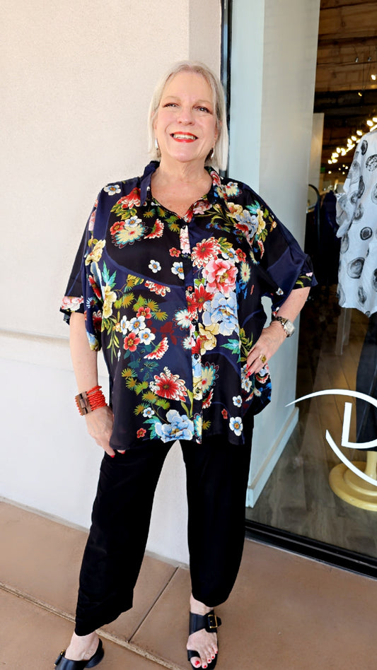 Johnny Was Advestia, The Audrey Short Sleeve Shirt C10725-7