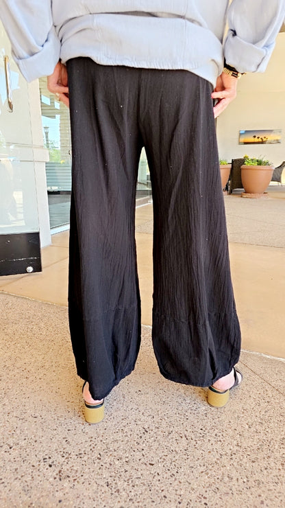 Oh My Gauze Black Savannah Cotton Pant