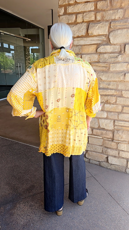 Jaded Gypsy Patchwork Sunrise Top