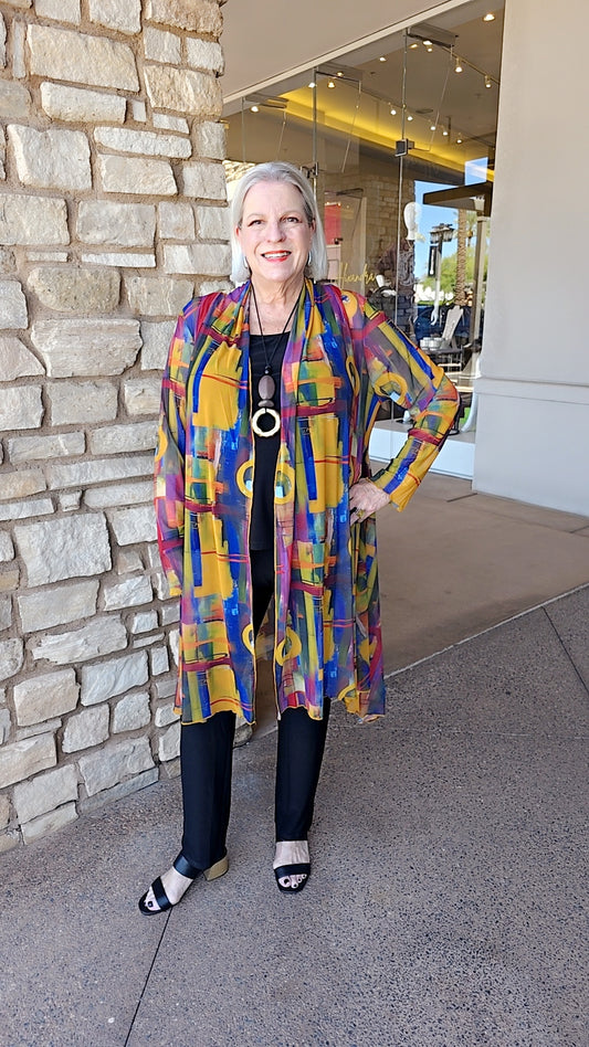 Kozan Plus Size Wynwood Molly Sheer Cardigan SH210805