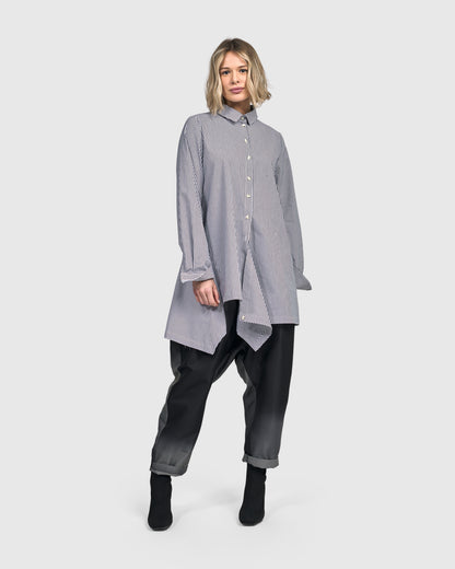 Urban/Alembika Lines Button Front Blouse UT452L