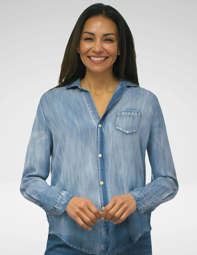 Caite & Klya Plus Size Denim Klara Shirt KYVK297