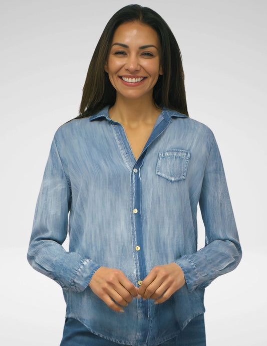 Caite & Klya Plus Size Denim Klara Shirt KYVK297