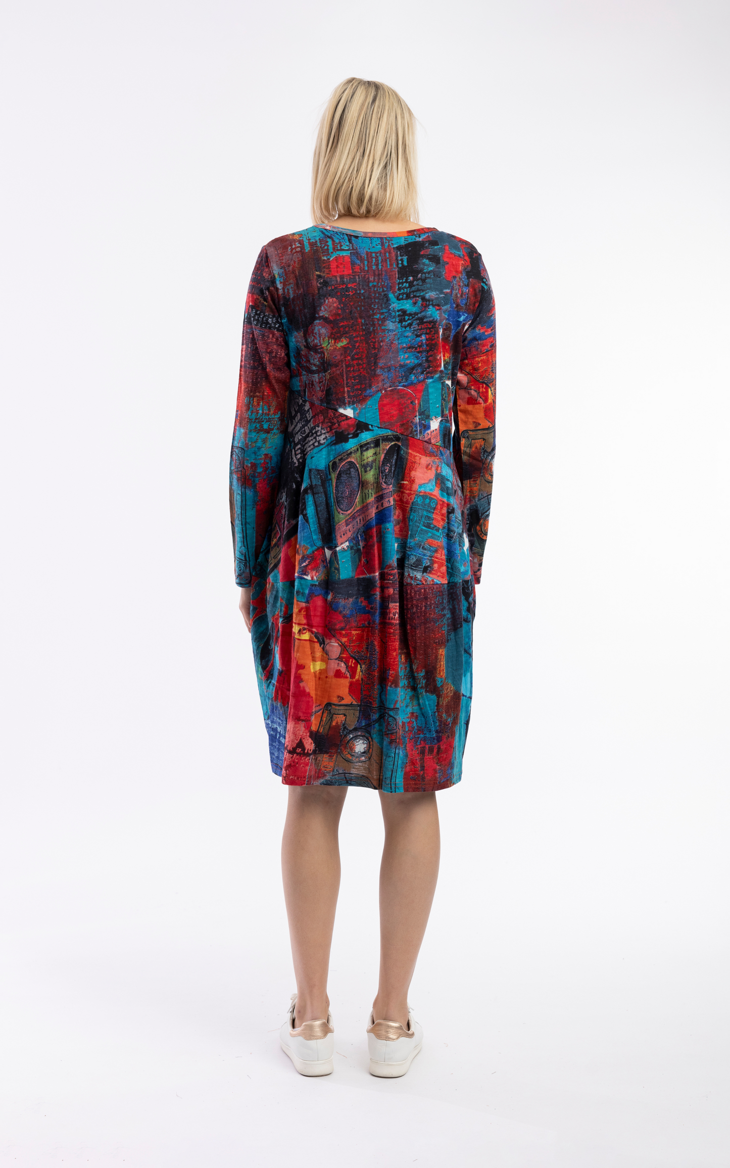 Orientique Plus Size Retro Bubble Dress 20068