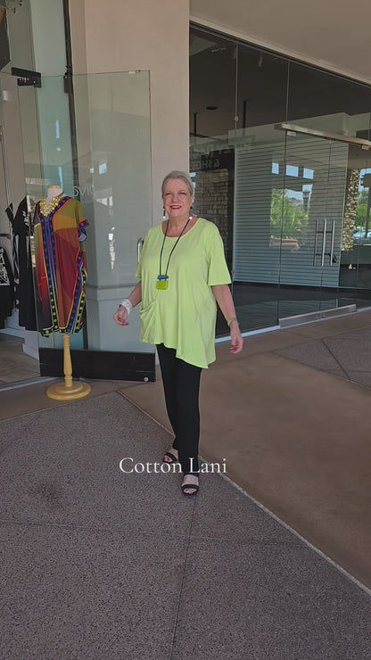 Cotton Lani Limeade One Pocket Shirt JS307
