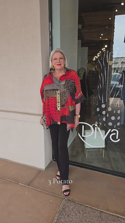 3 Potato Reda Oversized Blouse SSJKT