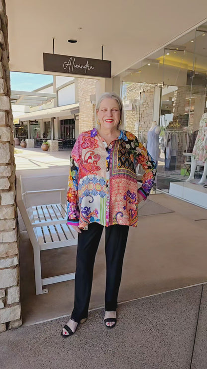 Johnny Was Magnolia Pattern Audrey Shirt C10726-1