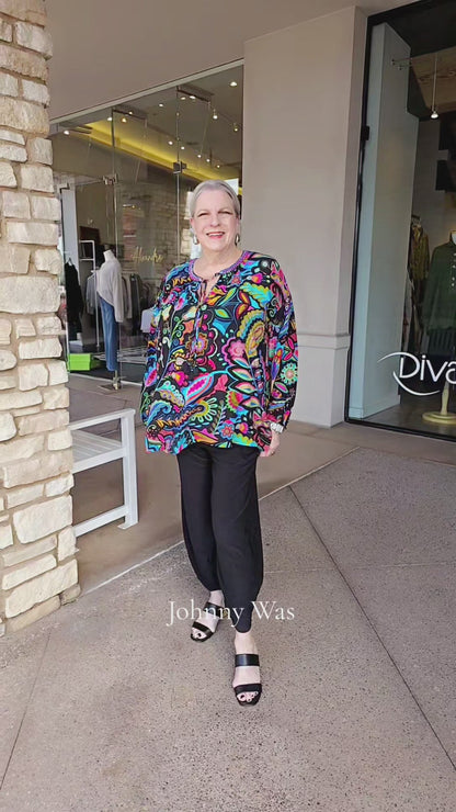 Johnny Was Dark Silvana Margot Blouse C10025-E